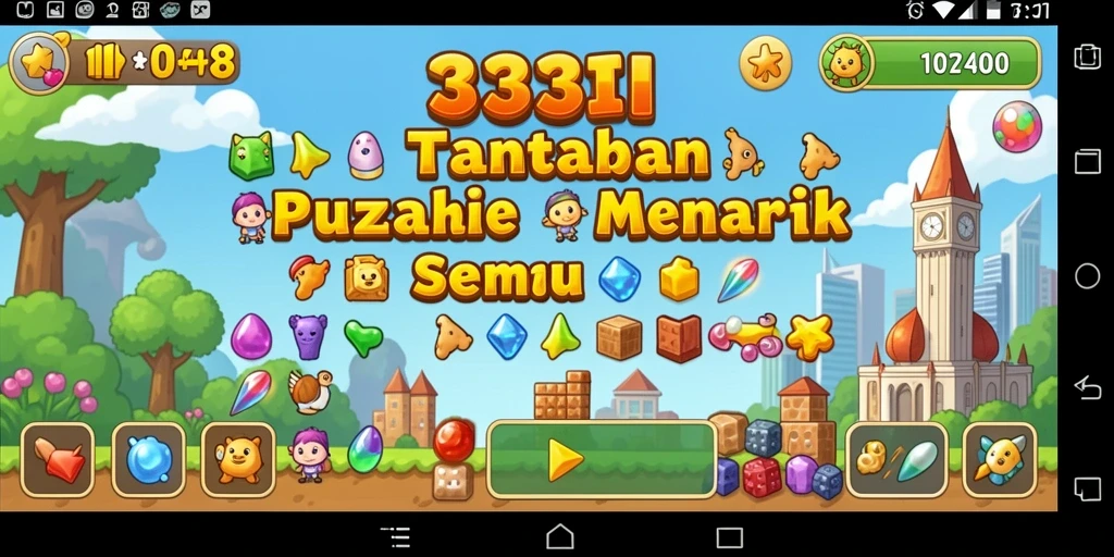 Screenshot gameplay 333I menampilkan tantangan puzzle yang menarik.