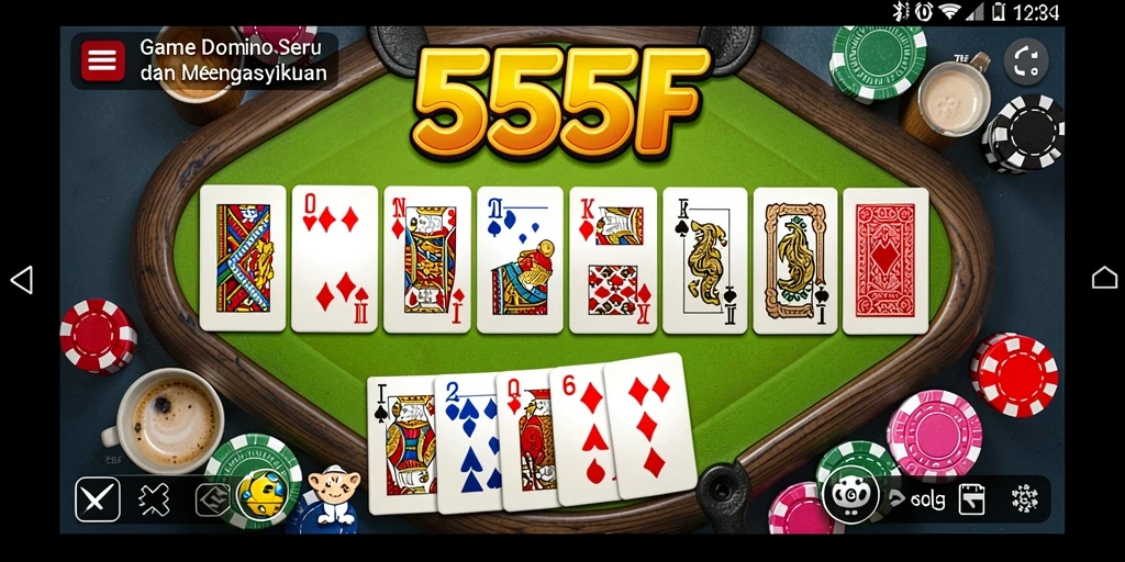 Screenshot gameplay menarik domino 555F.