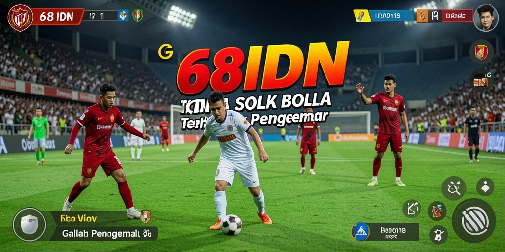 Screenshot gameplay <strong>68IDN</strong> menampilkan aksi seru dalam pertandingan sepak bola.