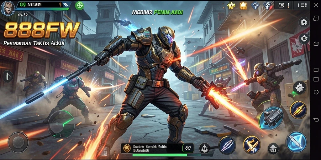 Tampilan gameplay 888FW yang menegangkan dan seru.