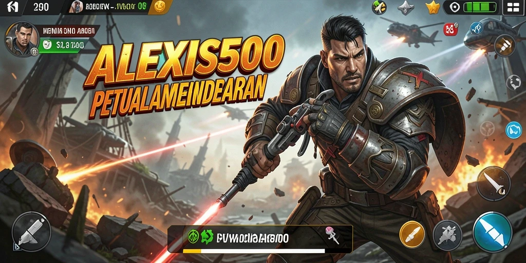 Gameplay ALEXIS500 yang penuh aksi dan tantangan seru.