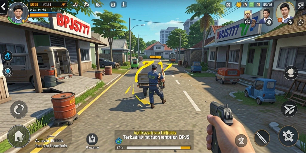 Screenshot utama BPJS777 menunjukkan tampilan menu aplikasi Utility.