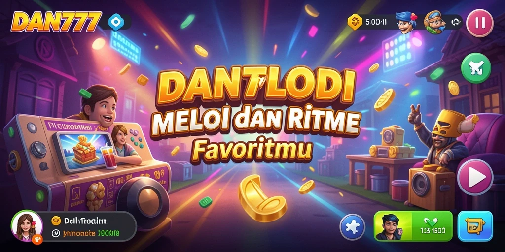 Tampilan menarik dari gameplay DAN777 yang menampilkan interaksi musik.