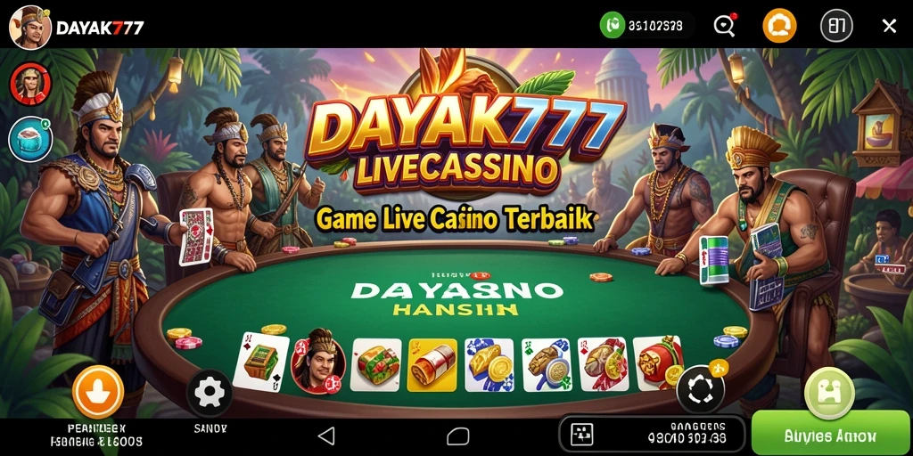 Tampilan gameplay Live Casino yang menegangkan dan interaktif.