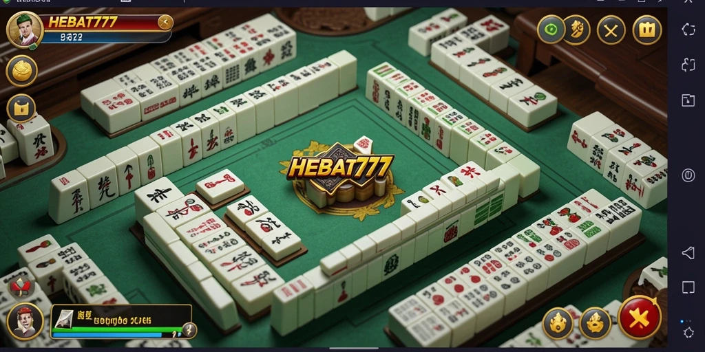 Screenshot permainan HEBAT777 menampilkan pengalaman Mahjong yang seru dan interaktif.