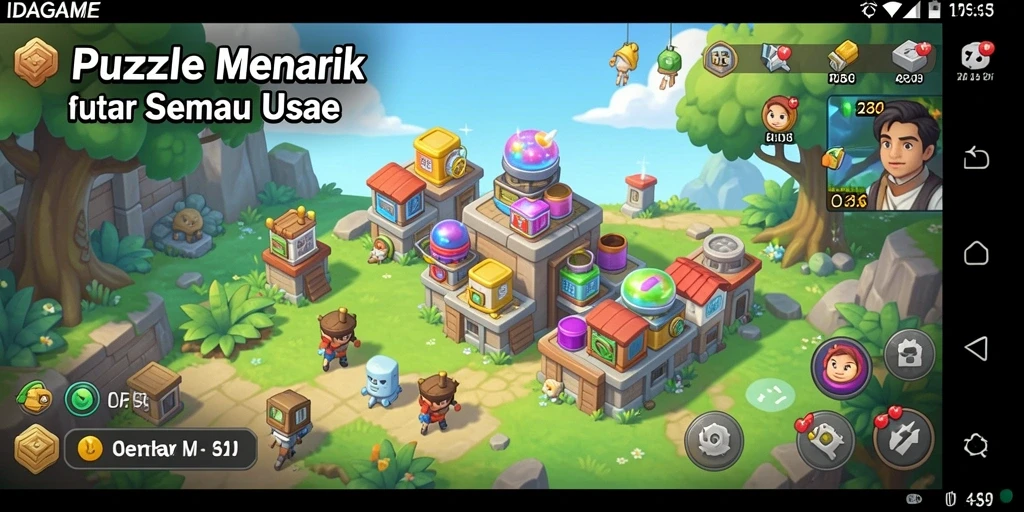 Gameplay menantang dan menarik dari IDAGAME Puzzle.