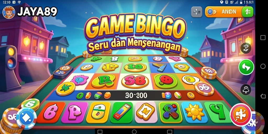 Gameplay seru Bingo di JAYA89 dengan banyak interaksi pemain.