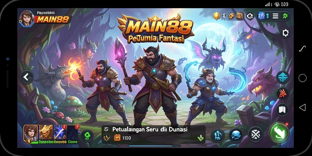 Tampilan gameplay seru dari petualangan di MAIN88.