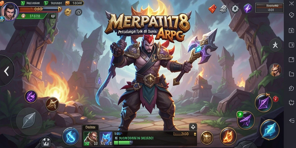 Tampilan gameplay yang epik di dunia fantasi MERPATI178.