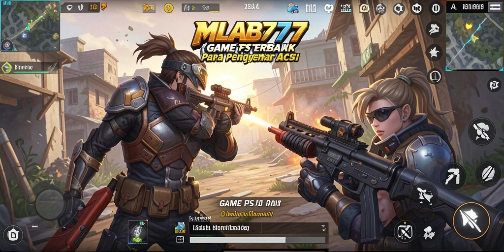 Gameplay MLBB777 yang intens dalam pertempuran FPS.