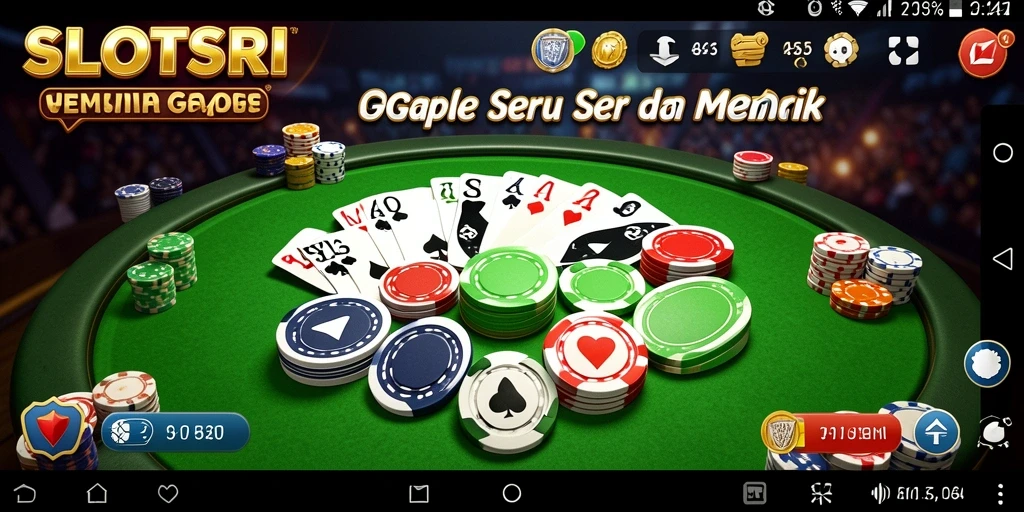 Tampilan gameplay SLOTSRI yang seru dan interaktif di Gaple.
